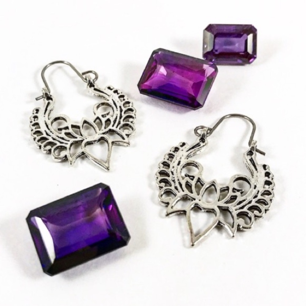 Lotus Mandala Dangle Earrings